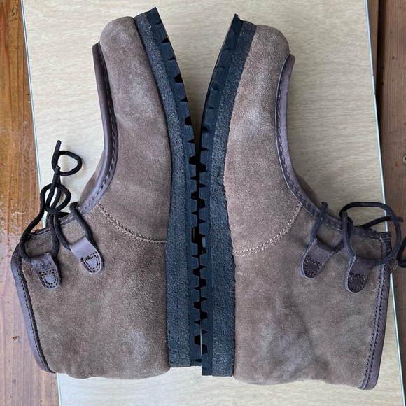 Punto Pigro Wm’s Chunky Lace Up Ankle Boot In Brown Suede Leather Sz 9/40 - Picture 12 of 16